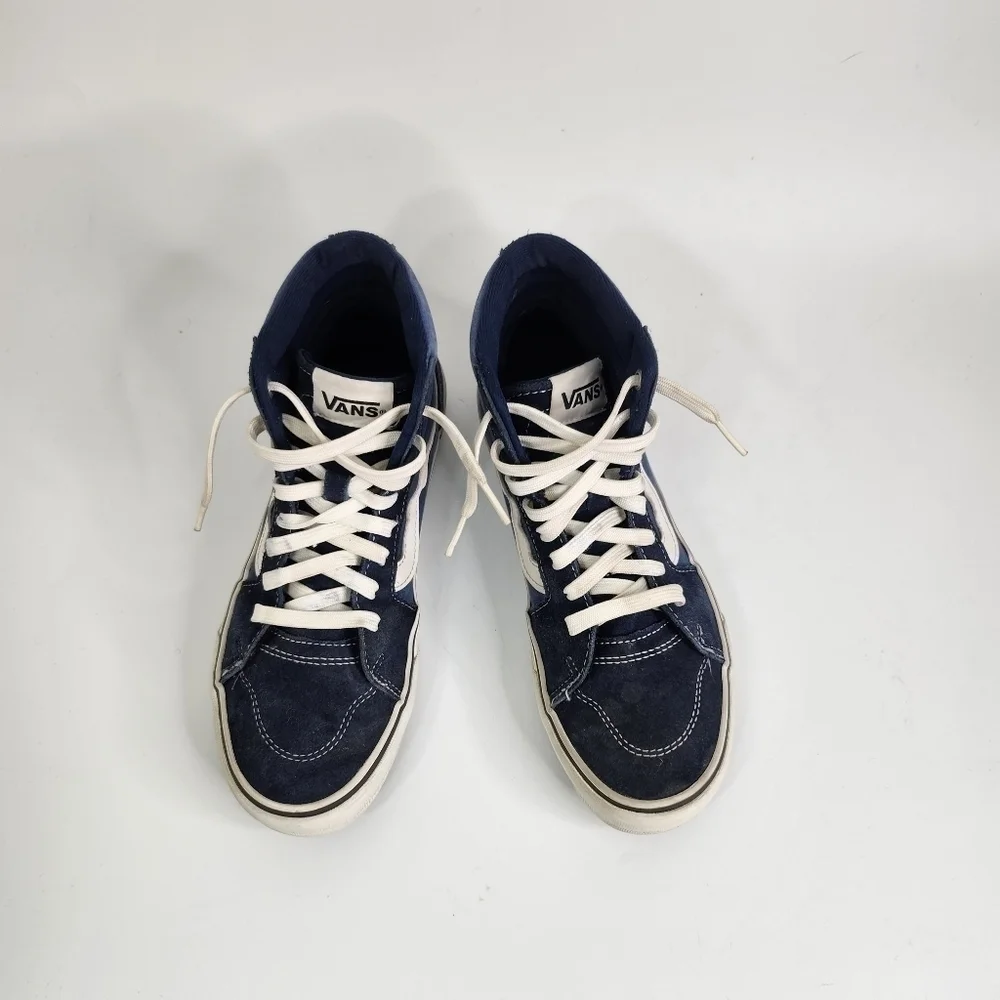 Vans Off The Wall Filmore Hi Top Sneakers Size M 7 W 8.5 Blue 721356 Shoes